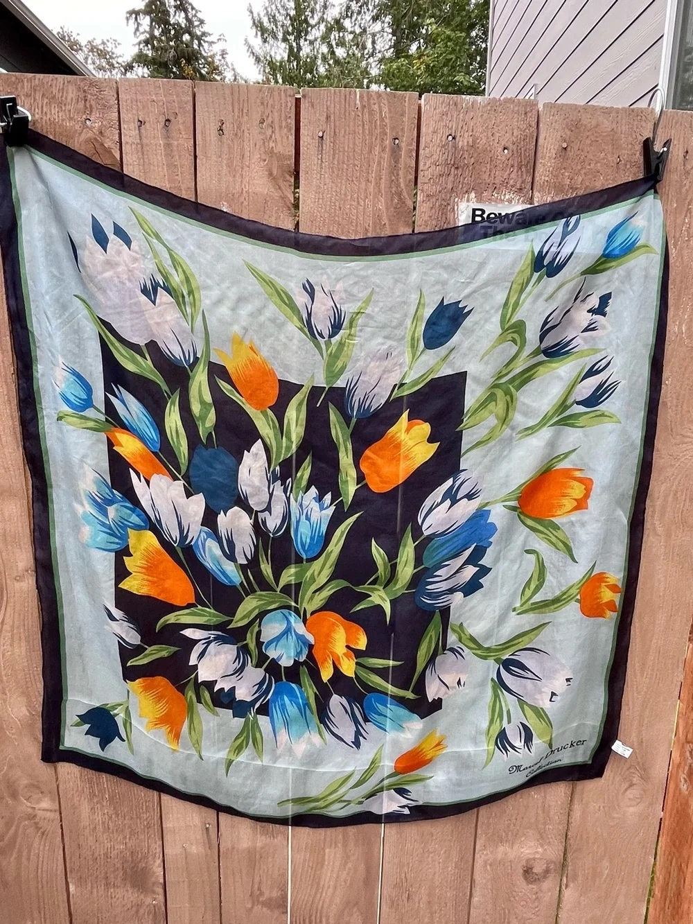 Vintage Marcel Drucker 💯 % Silk Scarf